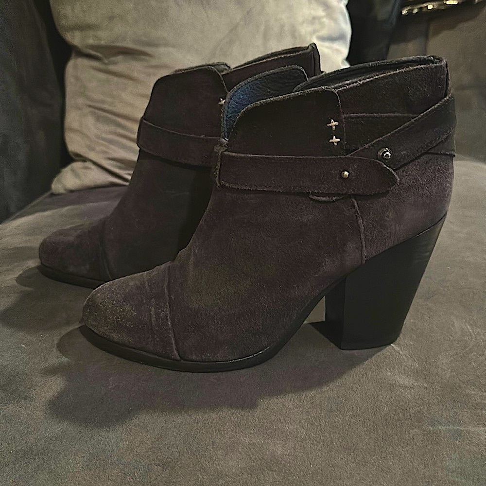 Rag & Bone Gray Suede Harrow Boot- Sz 38